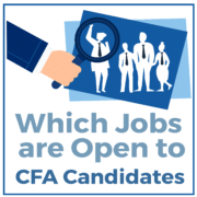 What jobs are open to CFA candidates?